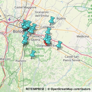 Mappa Via S. Cristoforo, 40064 Ozzano dell'Emilia BO, Italia (7.09105)