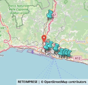 Mappa Via delle Tofane, 16161 Genova GE, Italia (6.65091)