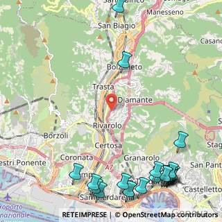Mappa Via delle Tofane, 16161 Genova GE, Italia (3.4495)