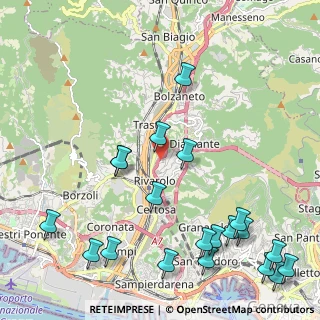 Mappa Via delle Tofane, 16161 Genova GE, Italia (2.8735)