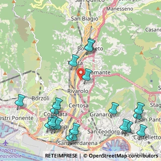 Mappa Via delle Tofane, 16161 Genova GE, Italia (2.9055)