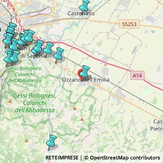 Mappa Via Luigi Galvani, 40064 Ozzano dell'Emilia BO, Italia (7.0355)