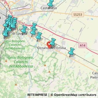 Mappa Via Luigi Galvani, 40064 Ozzano dell'Emilia BO, Italia (6.5965)