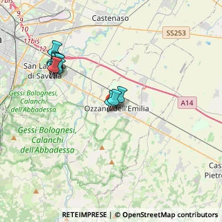 Mappa Via Giacomo Leopardi, 40064 Ozzano dell'Emilia BO, Italia (4.05364)