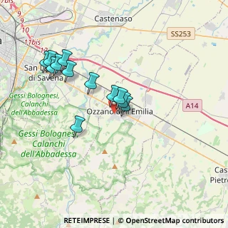 Mappa Via Luigi Galvani, 40064 Ozzano dell'Emilia BO, Italia (3.4075)
