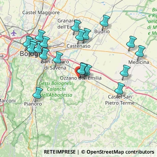 Mappa Via Luigi Galvani, 40064 Ozzano dell'Emilia BO, Italia (8.98)