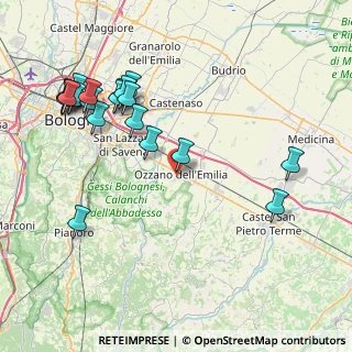 Mappa Via Giacomo Leopardi, 40064 Ozzano dell'Emilia BO, Italia (9.5925)