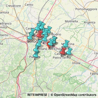 Mappa Via Giacomo Leopardi, 40064 Ozzano dell'Emilia BO, Italia (9.995)