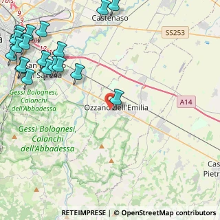 Mappa Viale II Giugno, 40064 Ozzano dell'Emilia BO, Italia (6.8715)