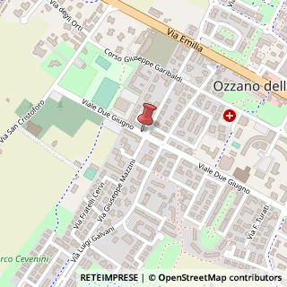 Mappa Viale 2 Giugno, 19, 40064 Ozzano dell'Emilia, Bologna (Emilia Romagna)