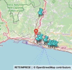 Mappa Via Tofane, 16161 Genova GE, Italia (6.61)