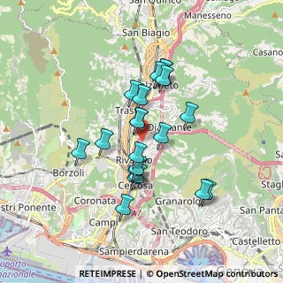 Mappa Via Tofane, 16161 Genova GE, Italia (1.4745)