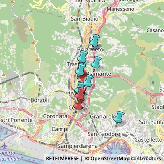 Mappa Via Tofane, 16161 Genova GE, Italia (1.16083)