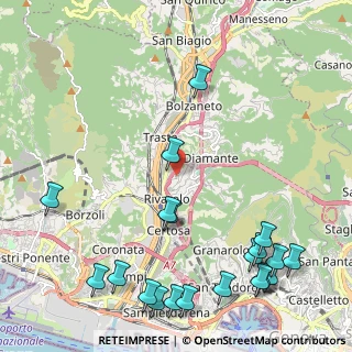 Mappa Via Tofane, 16161 Genova GE, Italia (3.007)