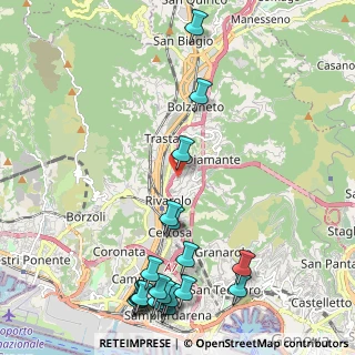 Mappa Via Tofane, 16161 Genova GE, Italia (2.9075)