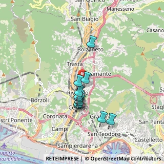 Mappa Via Tofane, 16161 Genova GE, Italia (1.49636)