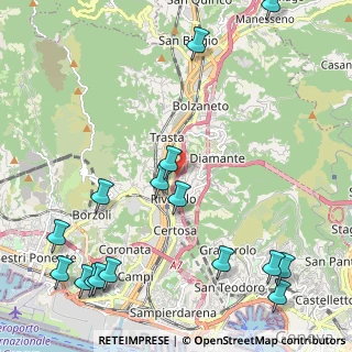 Mappa Via Carnia, 16161 Genova GE, Italia (3.01375)