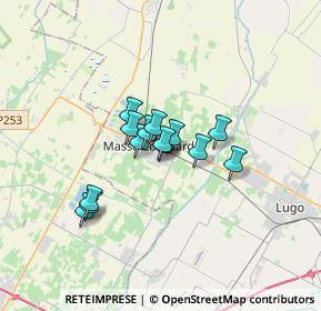 Mappa Via Ruggero Grieco, 48024 Massa Lombarda RA, Italia (2.21214)