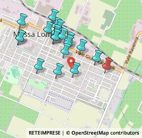 Mappa Via Ruggero Grieco, 48024 Massa Lombarda RA, Italia (0.4555)