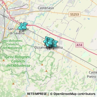 Mappa Viale Allende, 40064 Ozzano dell'Emilia BO, Italia (1.30083)