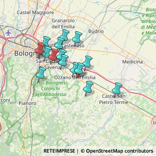 Mappa Via dell'Elettronica, 40064 Ozzano dell'Emilia BO, Italia (6.44438)