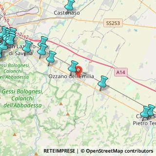 Mappa Via dell'Elettronica, 40064 Ozzano dell'Emilia BO, Italia (7.4115)