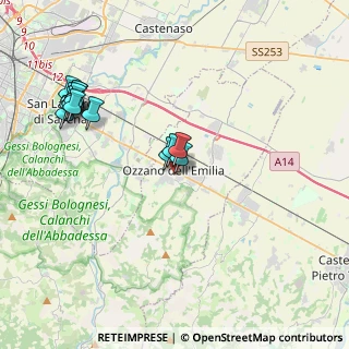 Mappa Viale Salvador Allende, 40064 Ozzano dell'Emilia BO, Italia (4.34429)
