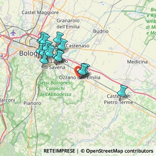 Mappa Viale 2 Giugno, 40064 Ozzano dell'Emilia BO, Italia (7.28421)
