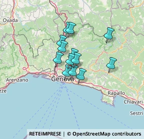 Mappa Via Superiore Rocche di Bavari, 16141 Genova GE, Italia (8.52462)