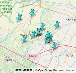 Mappa 48020 Sant'Agata sul Santerno RA, Italia (5.09308)