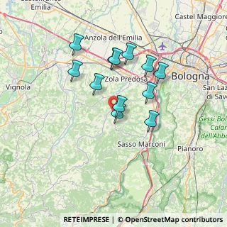 Mappa Via dei Boschi di Sanguineto, 40037 Sasso Marconi BO, Italia (6.06417)