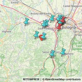 Mappa Via dei Boschi di Sanguineto, 40037 Sasso Marconi BO, Italia (8.365)