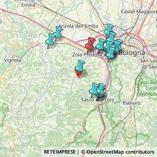 Mappa Via dei Boschi di Sanguineto, 40037 Sasso Marconi BO, Italia (7.399)