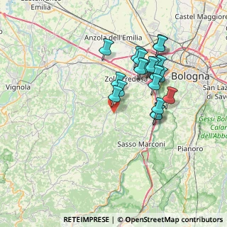 Mappa Via dei Boschi di Sanguineto, 40037 Sasso Marconi BO, Italia (6.7685)
