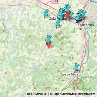 Mappa Via dei Boschi di Sanguineto, 40037 Sasso Marconi BO, Italia (5.91235)