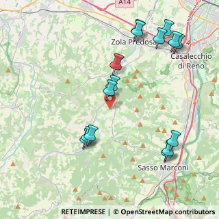 Mappa Via dei Boschi di Sanguineto, 40037 Sasso Marconi BO, Italia (4.75933)