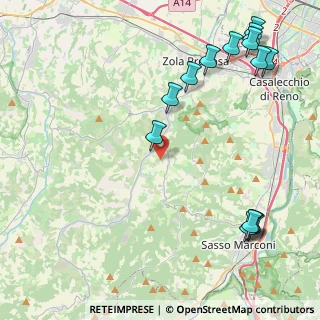Mappa Via dei Boschi di Sanguineto, 40037 Sasso Marconi BO, Italia (5.79143)