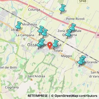 Mappa Via Collegio di Spagna, 40064 Ozzano dell'Emilia BO, Italia (1.97091)