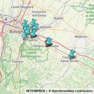 Mappa Via Collegio di Spagna, 40064 Ozzano dell'Emilia BO, Italia (6.93333)