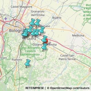Mappa Via Collegio di Spagna, 40064 Ozzano dell'Emilia BO, Italia (6.91385)
