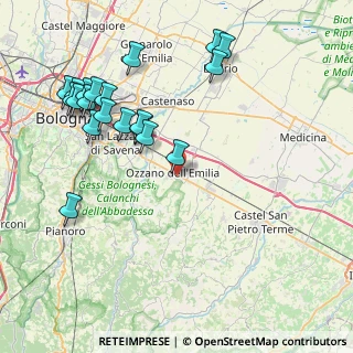 Mappa Via Collegio di Spagna, 40064 Ozzano dell'Emilia BO, Italia (9.3685)