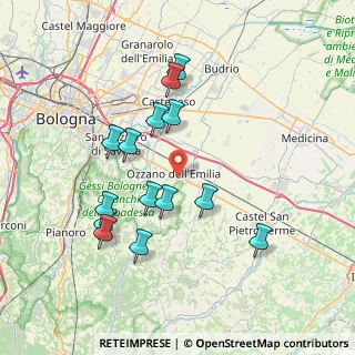 Mappa Via Collegio di Spagna, 40064 Ozzano dell'Emilia BO, Italia (7.30857)