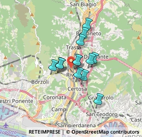 Mappa Via Renato Quartini, 16161 Genova GE, Italia (1.095)