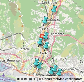 Mappa Via Renato Quartini, 16161 Genova GE, Italia (2.28909)
