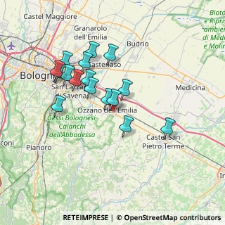 Mappa Via Del Billi, 40064 Ozzano dell'Emilia BO, Italia (6.56188)