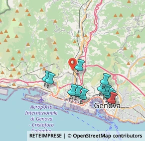 Mappa Via Sant'Ambrogio di Fegino, 16161 Genova GE, Italia (3.88667)