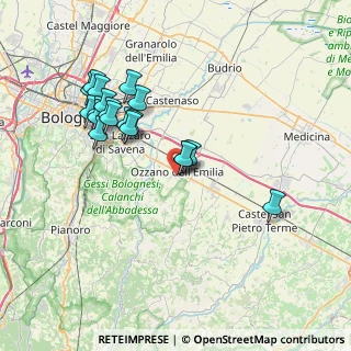 Mappa Via Alcide De Gasperi, 40064 Ozzano dell'Emilia BO, Italia (7.43947)