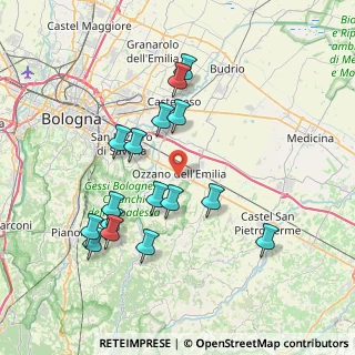 Mappa Via Alcide De Gasperi, 40064 Ozzano dell'Emilia BO, Italia (7.65688)