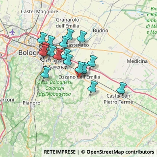 Mappa Via Alcide De Gasperi, 40064 Ozzano dell'Emilia BO, Italia (6.58778)