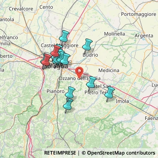 Mappa Via Alcide De Gasperi, 40064 Ozzano dell'Emilia BO, Italia (12.81111)